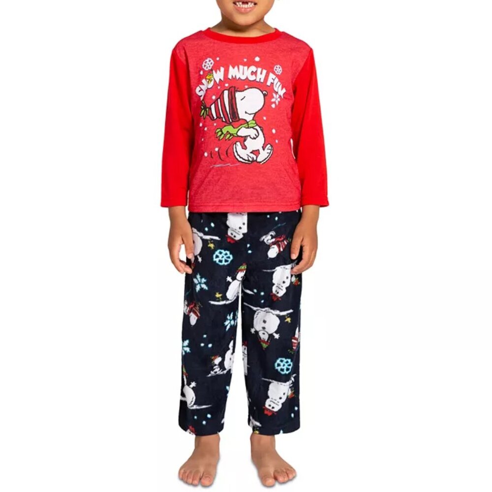 Briefly Stated Little Boys & Girls 2-Piece Peanuts Long-Sleeve Pajama/NWT/4